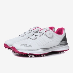 Fila Dimple Boa - Naisten Golfkengät - Valkoinen/Pinkki | FI-38406